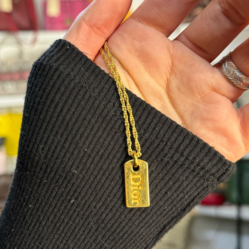 DIOR GOLD PLATED NECKLACE